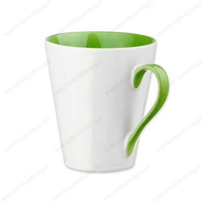 Design Letters Tasse - Tasses préférées - Porcelaine - Vert Sourire
