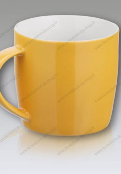 mug personnalisé gift jaune