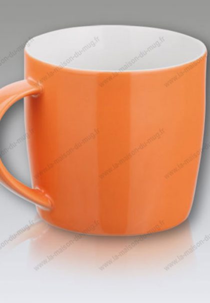 mug personnalisé gift orange