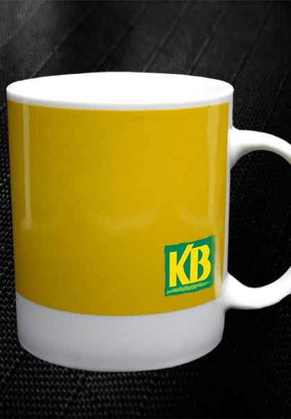 mug personnalisé pantone jaune
