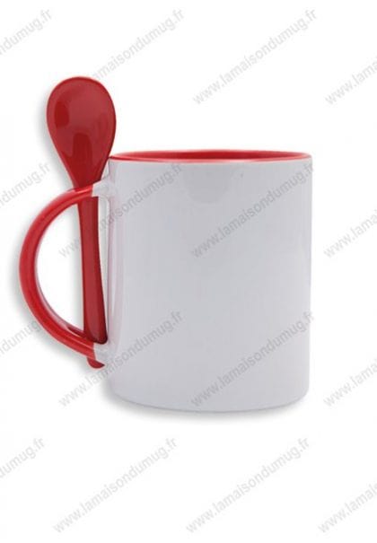 mug personnalisé festy rouge