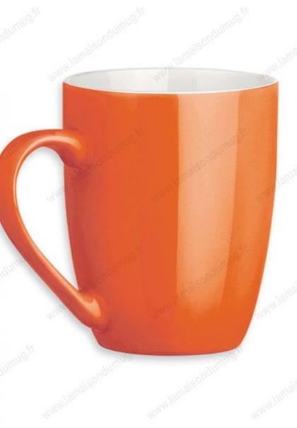 mug personnalisé sandy orange