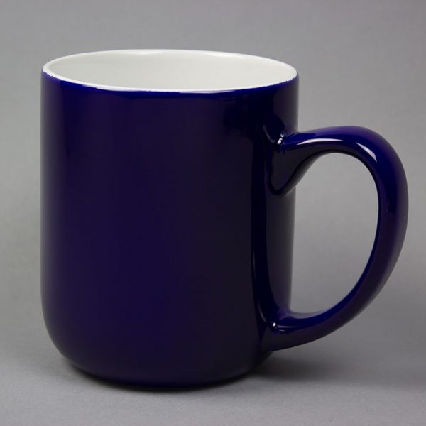 Grand mug personnalisé bleu cobalt 50cl