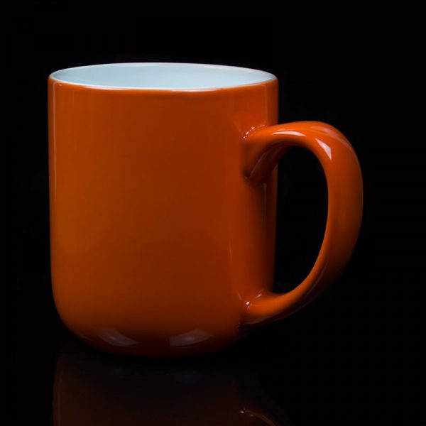 Grand mug personnalisé orange 50cl
