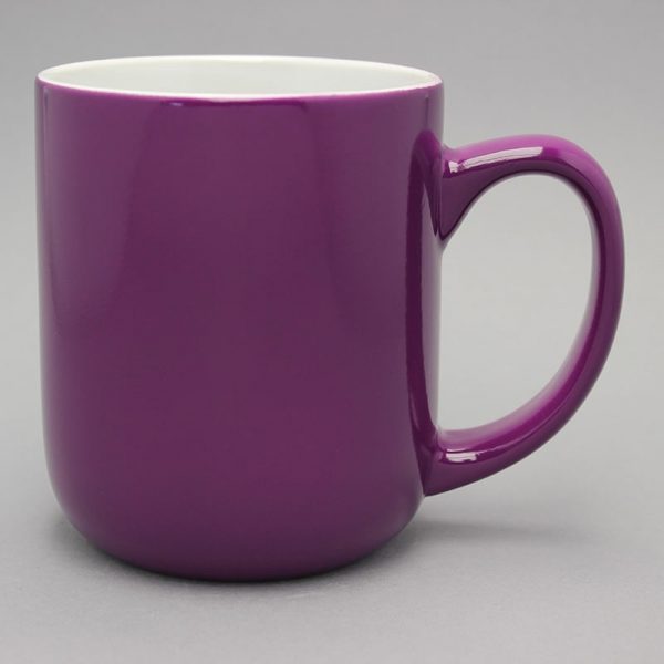 Grand mug personnalisé rose violine 50cl
