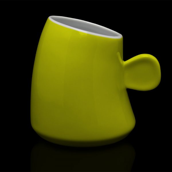 mug personnalisé laitiere jaune citron