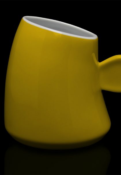 mug personnalisé laitiere jaune tournesol
