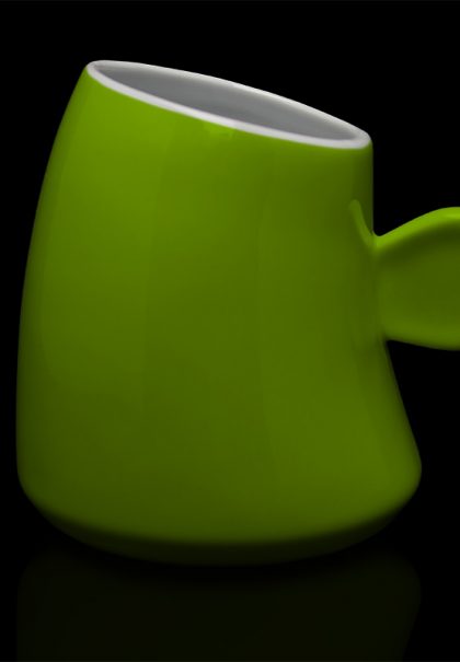 mug personnalisé laitiere vert anis