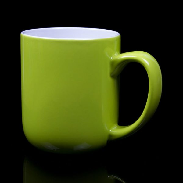 Grand mug personnalisé vert anis 50cl